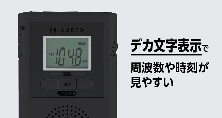 見やすいデカ文字液晶パネル